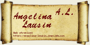 Angelina Laušin vizit kartica